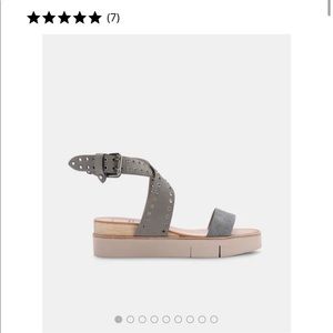 Dolce Vita Panko Grey studded sandal